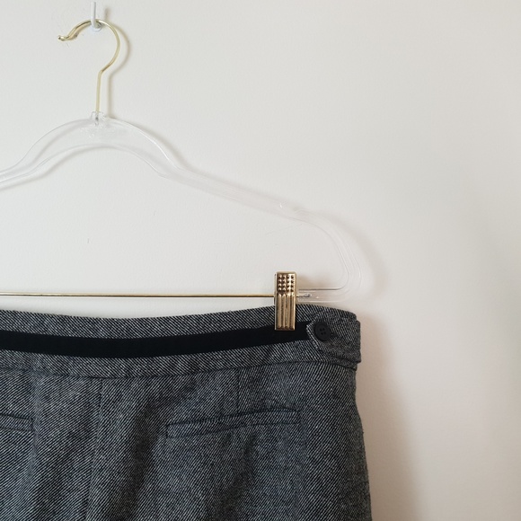 Tweed Style Grey Wide Bell Bottom Pant Dress Pants - Picture 2 of 8